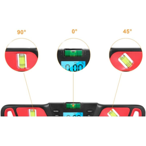 Digital Spirit Level Inclinometer Model 200 Horizontal Electronic Inclinometer Protractor Blue 2