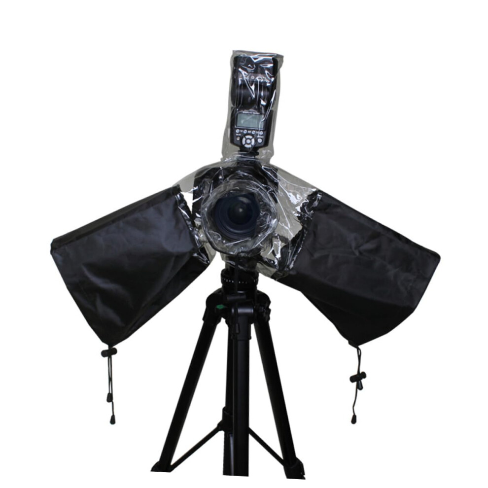 Rainproof Cover Protective Hood For Lens Protection Compatible With Adjustable Arm Flash Shield Transparent Material For Visibility 9365049731188