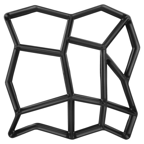 Garden Pavement Stone Mold DIY, Durable PP, Reusable, Irregular Pattern For Cement Path And Garden Decor