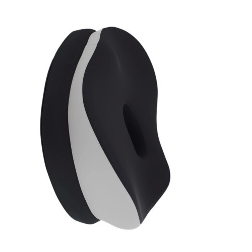 Support arrière ergonomique en mousse à-Gris clair à noir