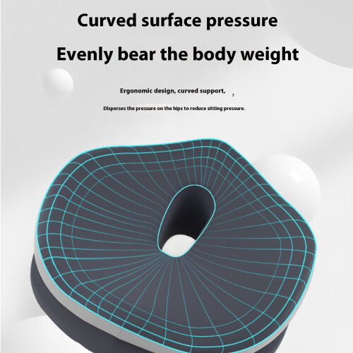 Support arrière ergonomique en mousse à-Gris clair à noir 2