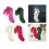 Bas de noël, nœuds, chaussettes suspendues, décorations de-3 3