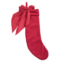 Bas de noël, nœuds, chaussettes suspendues, décorations de-3