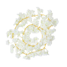 Décoration de vigne suspendue en fausse soie de qualité-Blanc