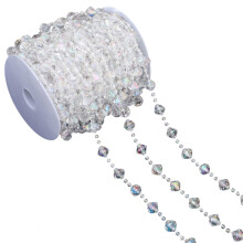 Clear Plastic Bead Chain For Handmade Craft-Big bead 12AB color