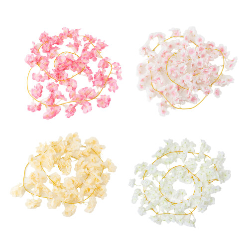 Solid Silk Cloth Hanging Vine Decoration For Themed-White 1