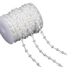 Plastic Craft Bead Chain For Art Craft-AB color of faceted
