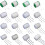 Bead Chain Clear Plastic Craft Bead String-Transparent color of 2