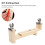 Solid Wood Bracelet Weaving Rack, Adjustable, 22.3x8.8x4.7cm 8