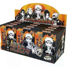 (12packsperbox) KAYOU Genuine Naruto Cards Box Anime Figure Card Booster Pack Sasuke Collection Flash Card Toy Birthday Christmas Gift for Kids
