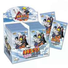 (50packsperbox) KAYOU Genuine Naruto Cards Box Anime Figure Card Booster Pack Sasuke Collection Flash Card Toy Birthday Christmas Gift for Kids
