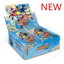 (30packsperboxF) KAYOU Genuine Naruto Cards Box Anime Figure Card Booster Pack Sasuke Collection Flash Card Toy Birthday Christmas Gift for Kids