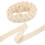 Spitzenband, Baumwollfaden, 20 Yards, Beige, 2
