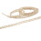 Spitzenband, Baumwollfaden, 20 Yards, Beige, 9