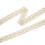 Spitzenband, Baumwollfaden, 9,1 m, Beige, 8