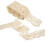 Spitzenband, Baumwollfaden, 9,1 m, Beige, 12
