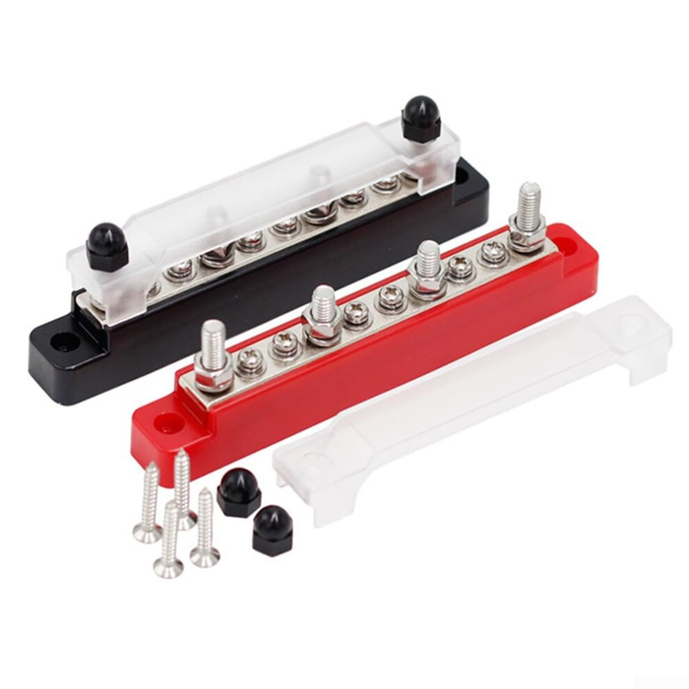 Nickelplated Copper 150A Power Distribution Block M6 Clamping Bolts 12V48v Dc Vehicle Electrical Systems 9412369993045