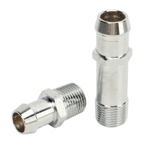 Raccord de durite de chauffage Uni en acier inoxydable pour collecteur d'admission de pompe Ă eau, raccord de durite de chauffage antirouille,