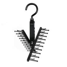 Krawattenorganizer mit rutschfester Oberfläche, platzsparendes Design für den Kleiderschrank, robuste Konstruktion mit 360-Drehgelenk,