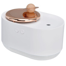 2-in-1 USB kabelloser Luftbefeuchter 300 ml, Weiß, 1200 mAh, Leise, tragbar