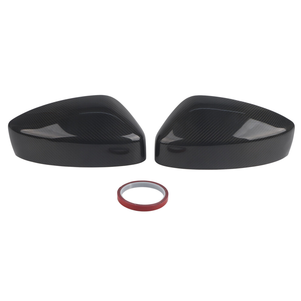 Mirror Cover For Cars Glossy Surface Carbon Fiber Material Scratch Resistant Uv Resistant Durable Material Easy To Install Sporty Look Lightweight 9437117494193