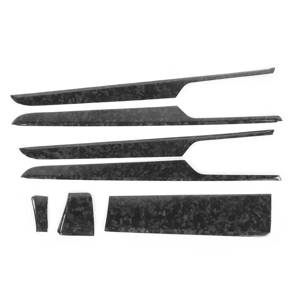 Carbon Fiber Dashboard Decoration Cover Set Stylish Aerodynamic Upgrade Forging Vein Pattern Premium Material With Phenolic Resin Anti Ultraviolet 9437117494254