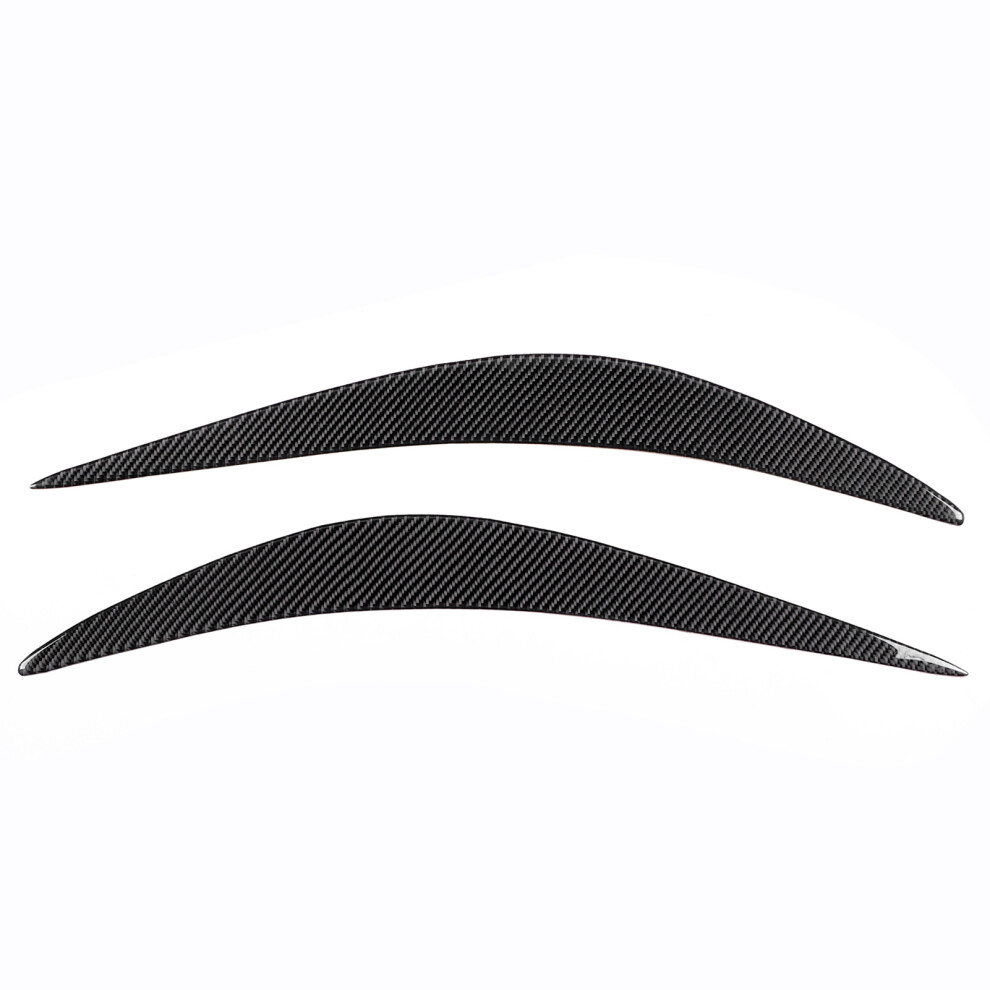 Eyelid Cover For Headlights Carbon Fiber Trim, Rustproof & Colorfast Eyebrow Strip Decorative Sticker With Anti Backlash & Easy Installation For Q50 9138057775150