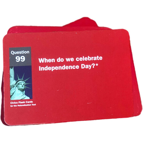 US Citizenship Flashcards  Test Study with 100QA Cards (Red) 2