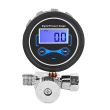 Manomètre de régulation de pression pour compresseur d'air, affichage LCD numérique, vanne de régulation de pression 200 PSI avec manomètre
