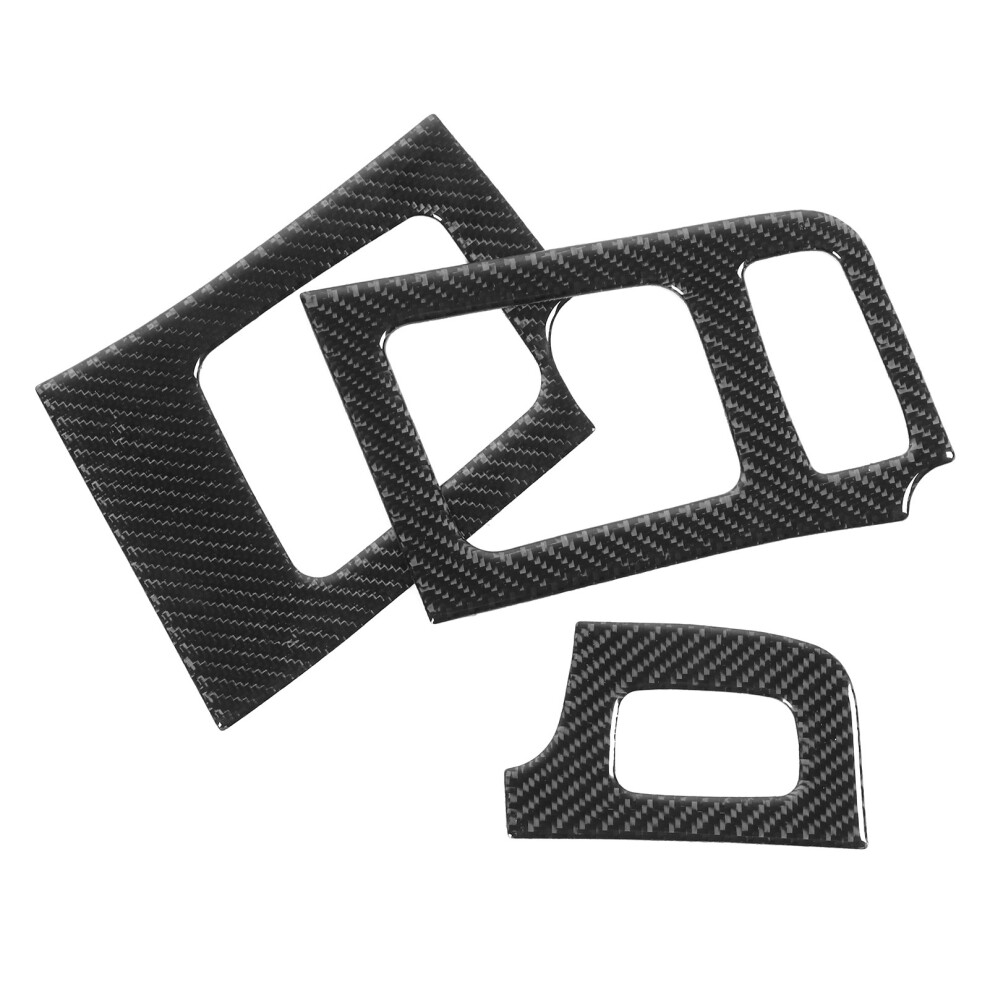 3Pcs Carbon Fiber Dashboard Vent Trim Fits Prius 2012-2015 Rhd 5081379174795