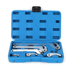 Pin Jaw Wrench Kit For Motorcycle Suspension Adjustable Hook Jaw Universal Spanner Tool Set With Easy Storage Corrosion Resistance Long Handle Design