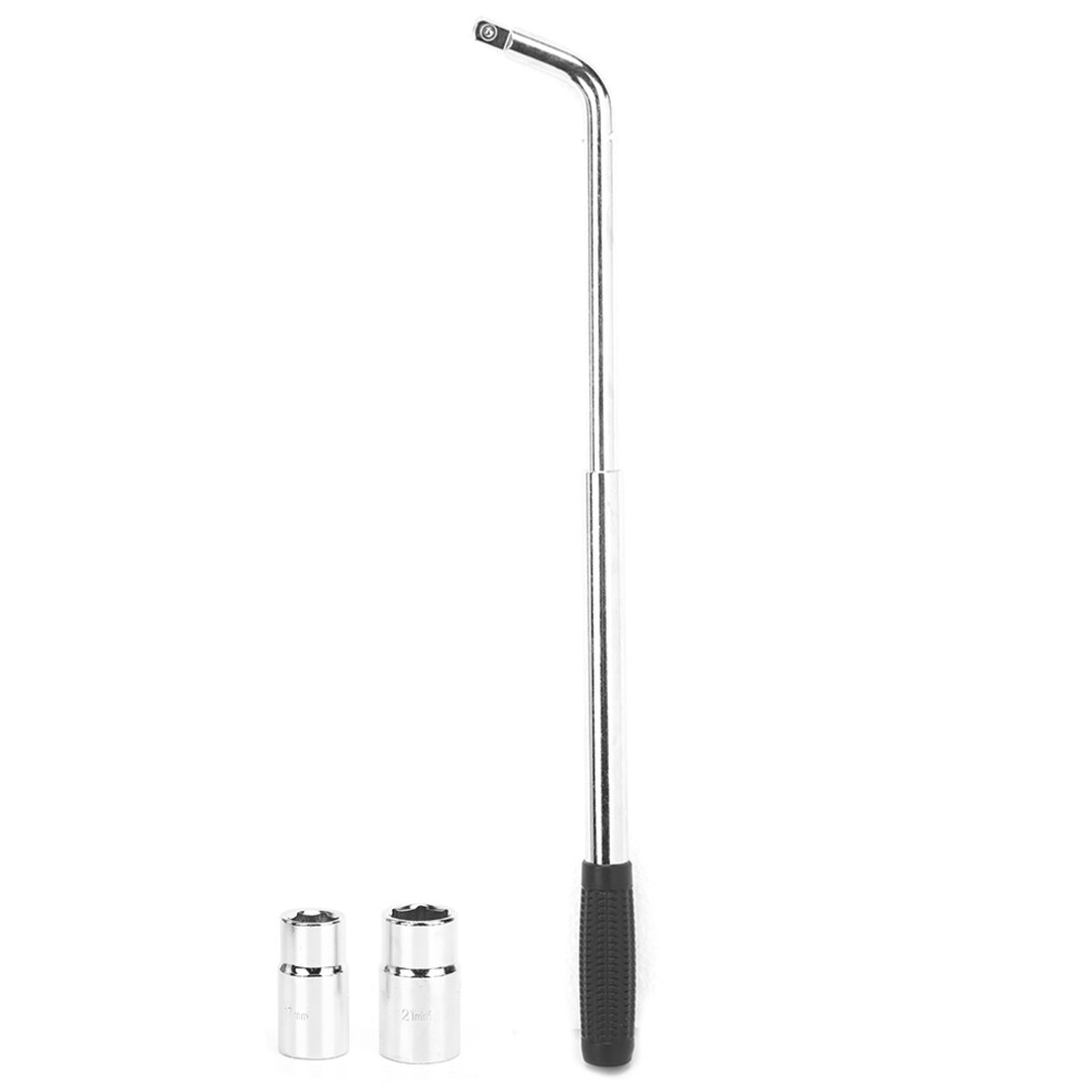 Extended Lug Wrench With 4 Way Socket Compatibility Space Saving Telescopic Tire Iron Featuring Maximum Leverage And Easy Storage, High Performance 9437117603953