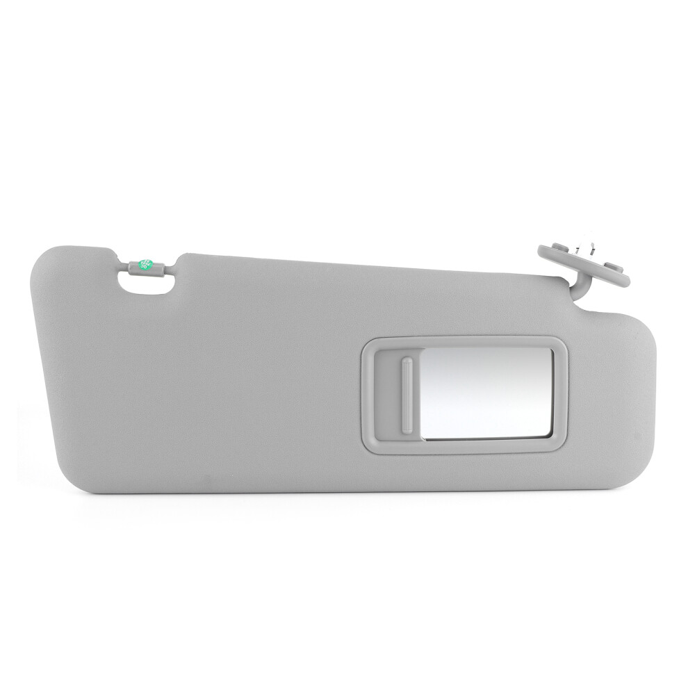 Built-In Mirrors Sun Visor Design, Driver Side Sun Visor With Sun Glare Protect And Easy To Install Technology, Automotive Accessory Featuring Gray 9190834443775