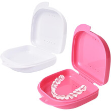 Retainer Cases, Odorless And Ventilated, For Safe And Convenient Oral Appliance Storage (2 PCS)