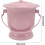 Convenient Design, Drop-resistant Practical Chamber Pot With Cover For Discreet Use, Sky-Blue 2