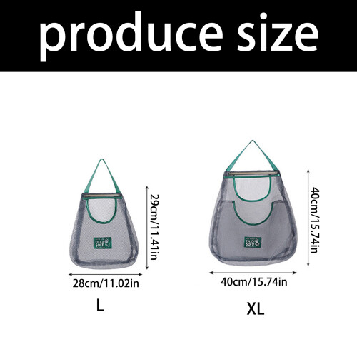 Sturdy Ventilated Mesh Produce Storage Bag-Single layer large 1