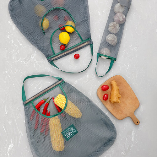 Reusable Hanging Fruit Vegetable Net Bag-Double layer large 2