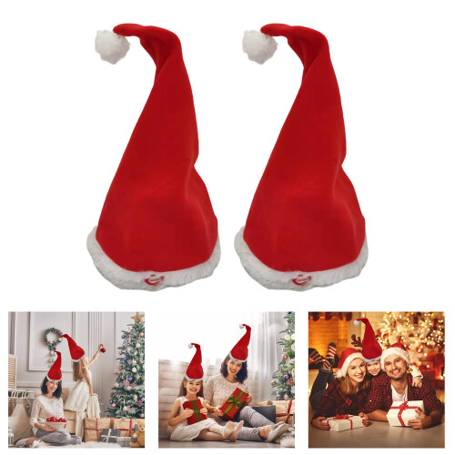 Santa Hat Interactive Music Playbacks Swing Design Holiday 1
