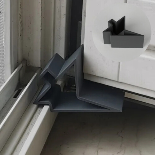 L'arrêt de porte antidérapant Durable empêche la-  Gris 1