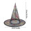 5Pcs Halloween Witch Hat 33cm High Pointed Wizard Hat-Blue 4