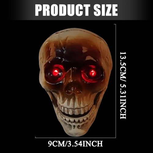 Halloween Decors Animatronics Skull Stakes with Sound Activated 2
