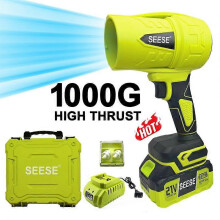 (1000G) SEESE Cordless Leaf Blower, High-Power Turbo Fan, Brushless Pure Copper Motor Jet Fan With Battery, Handheld Powerful Dryer for Car, Car Dry