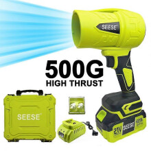 (500G)SEESE Cordless Leaf Blower, High-Power Turbo Fan, Brushless Pure Copper Motor Jet Fan With Battery, Handheld Powerful Dryer for Car, Car Dry