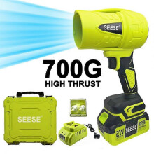 (700G) SEESE Cordless Leaf Blower, High-Power Turbo Fan, Brushless Pure Copper Motor Jet Fan With Battery, Handheld Powerful Dryer for Car, Car Dry