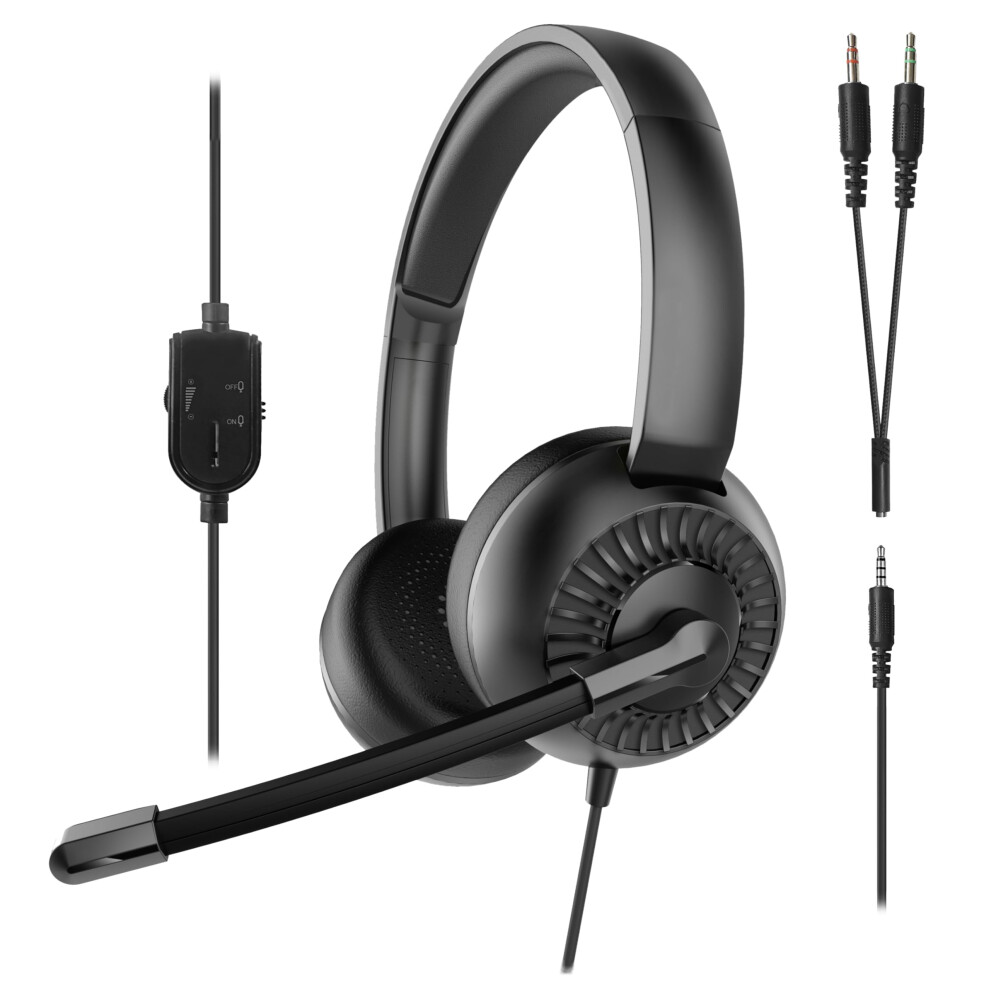Metis Stereo Headset Lightweight Wired Headset With Microphone 3.5Mm Jack 9365049731591