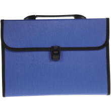 HandHeld Document Folder with Compartments, Waterproof PP Material and Carry Handle for Business Documents and Art Portfolios, Random Color.