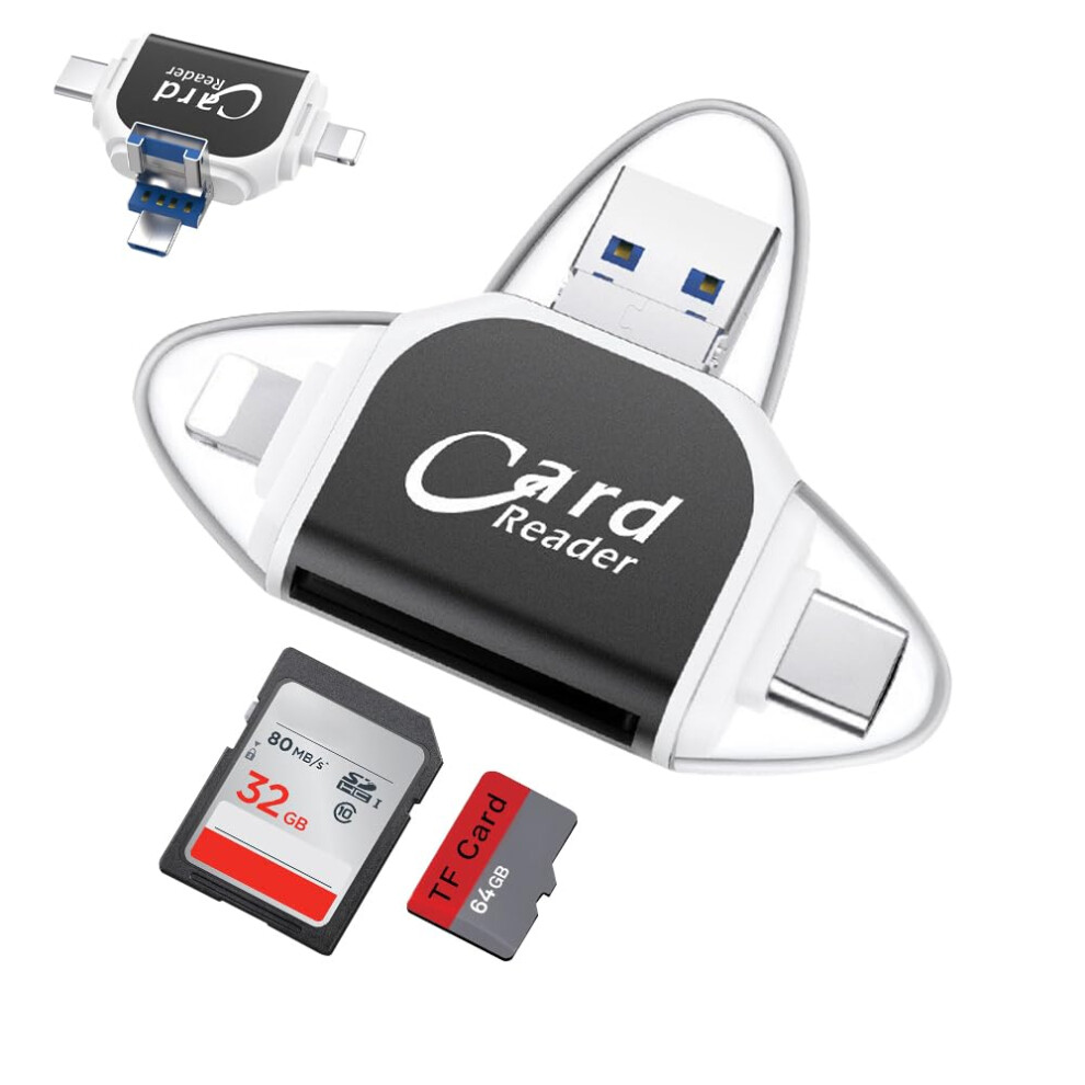Multiport 4In1 Universal Card Reader, Sd/Tf Card Reader, Micro Sd Card Reader Usb 9365049731676