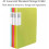 A3 Display Book 30Pocket Presentation Folder For Artwork Portfolio, 2Pack Blue And Orange 2