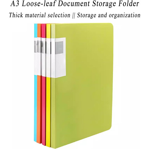 A3 Display Book 30Pocket Presentation Folder For Artwork Portfolio, 2Pack Blue And Orange 1