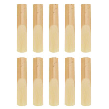 (As show, One size) 10Pcs Tenor Saxophone Reeds Musical Instrument Accessories for Beginners Wood Color